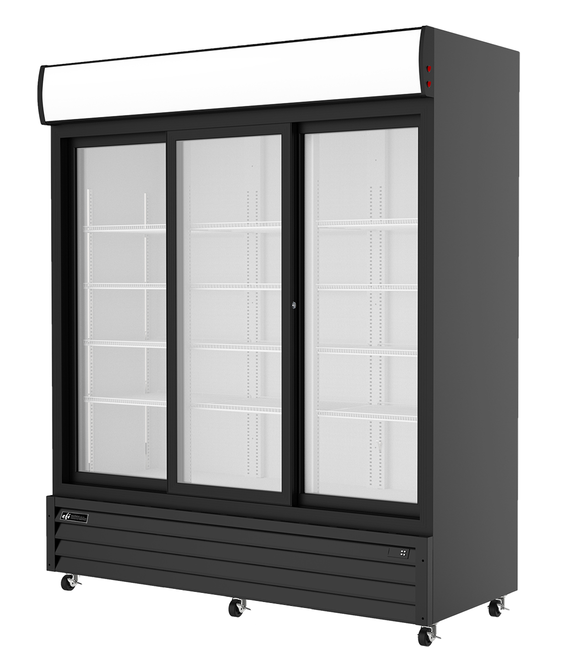 EFI Versa-Chill C3S-68GD 3-Door Sliding Glass Door Refrigerator