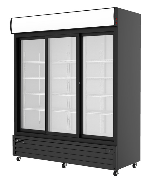 EFI Versa-Chill C3S-68GD 3-Door Sliding Glass Door Refrigerator