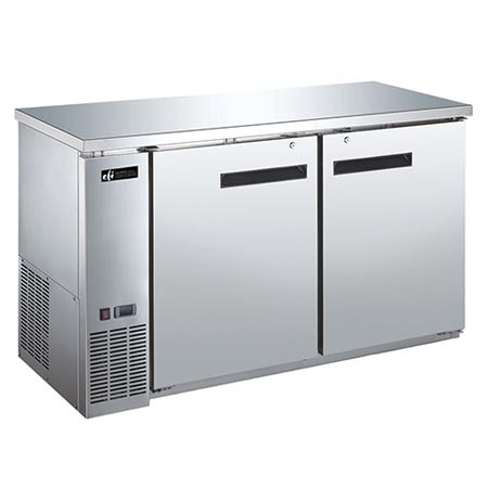 EFI Versa-Chill CBBSDR2-60CC Back Bar Solid Door Cooler Stainless