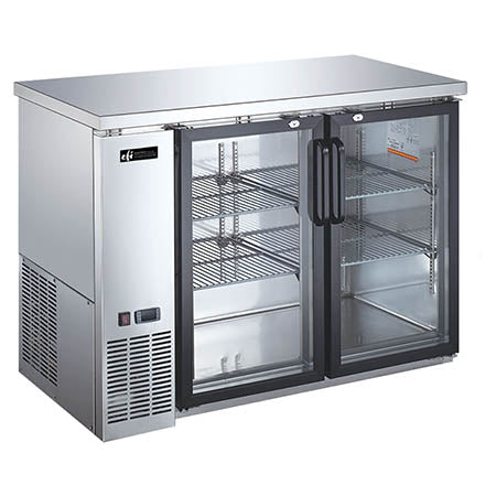 EFI Versa-Chill CBBSGD2-48CC Back Bar Glass Door Cooler Stainless
