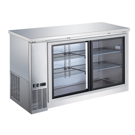 EFI CBBSGDS2-60CC Back Bar Sliding Glass Door Cooler Stainless