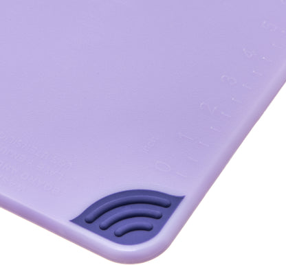 San Jamar | Saf-T-Grip Coloured Cutting Board, 12" x 18" x 1/2", Purple