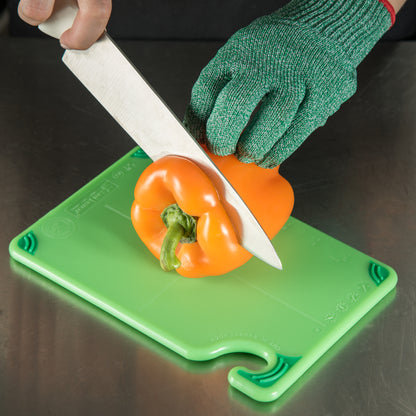 San Jamar | Saf-T-Grip Coloured Cutting Board, 9" x 12" x 3/8", Green