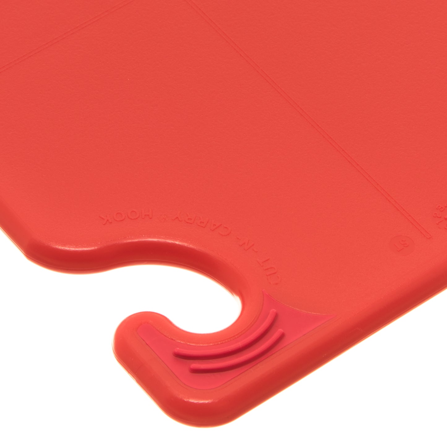 San Jamar | Saf-T-Grip Coloured Cutting Board, 6" x 9" x 3/8", Red