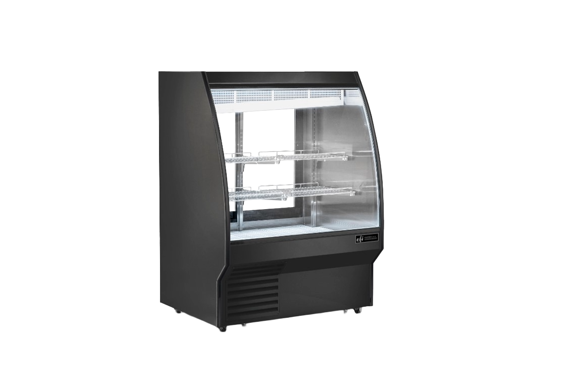 EFI CDCBC-72 Curved Black Deli Case