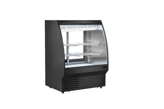 EFI CDCBC-84 Curved Black Deli Case