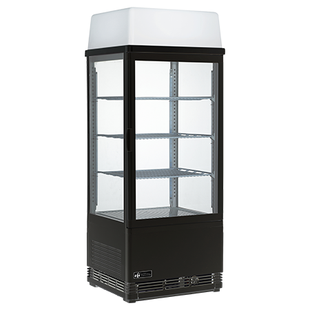 EFI CGSM-1742-W-L Straight Glass Display Case White