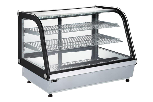 EFI Versa-Display Curved Glass Countertop Display Case, 4-Shelf, 35"W × 27"H - CGCM-CT-3527-4