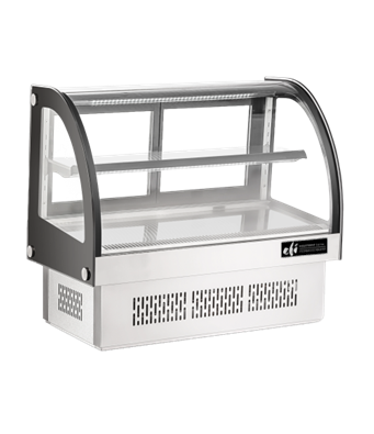 EFI CGCM-CT-3633 Countertop Curved Glass Display Case