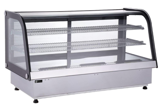 EFI Versa-Display Curved Glass Countertop Display Case, 4-Shelf, 48"W × 27"H - CGCM-CT-4827-4