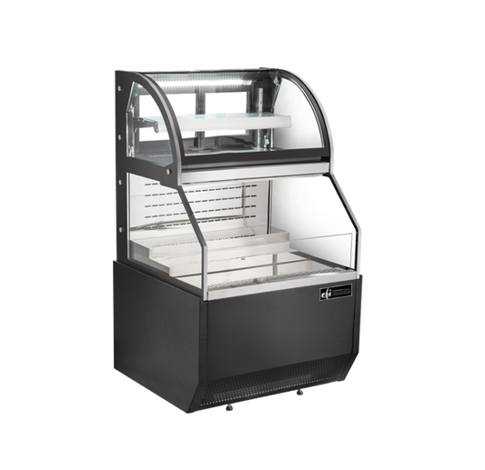 EFI CGOCM-3661 Open Combo Curved Merchandiser Black