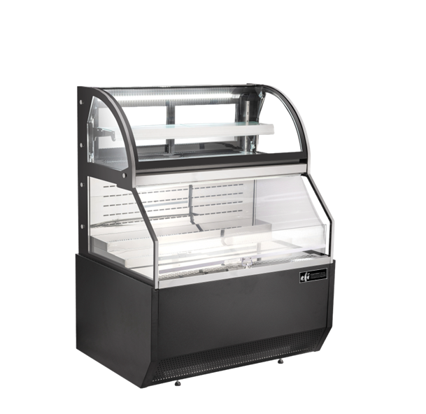 EFI CGOCM-4861 Open Combo Curved Merchandiser Black