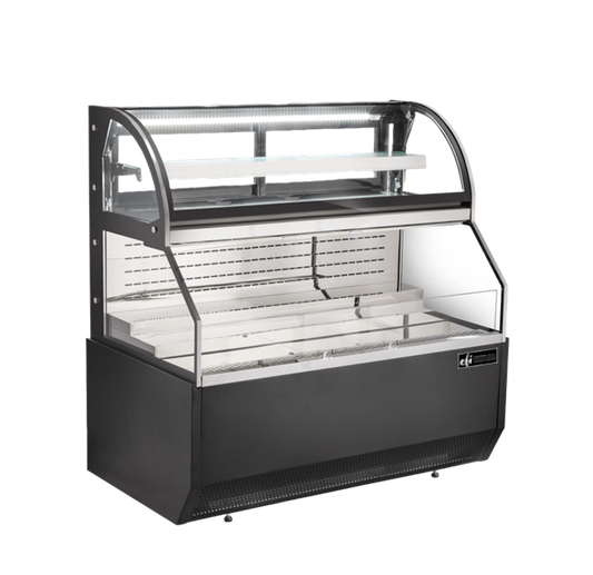 EFI CGOCM-6061 Open Combo Curved Merchandiser Black