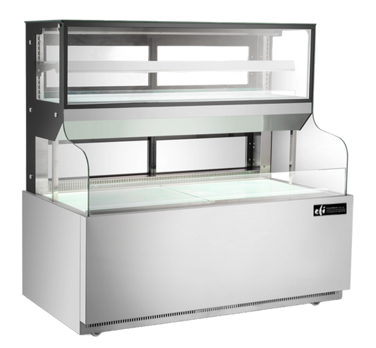 EFI CGOSM-5160 Open Straight Combo Merchandiser Black