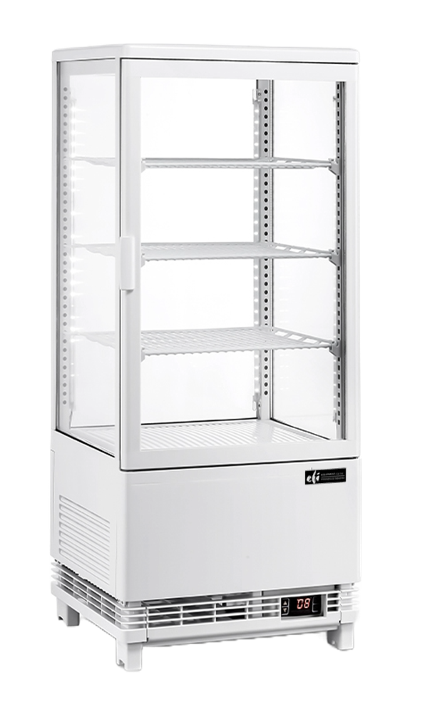 EFI CGSM-1738-W Straight Glass Display Case White
