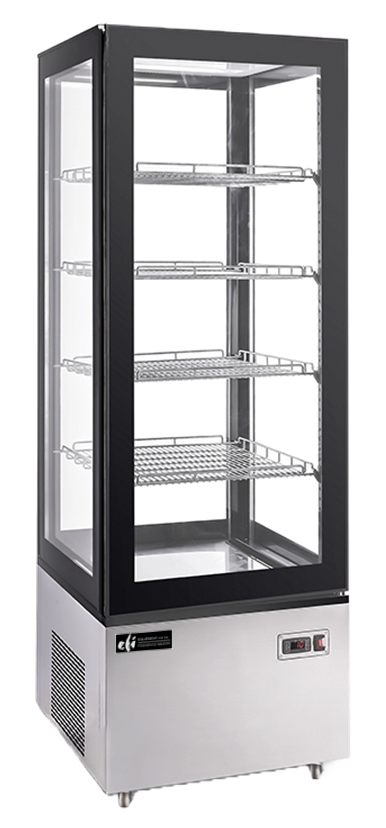 EFI CGSM-2675 Straight Glass Display Case Black