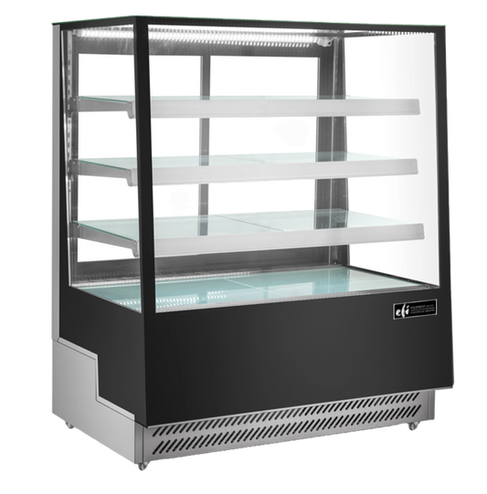 EFI CGSM-6057 Straight Glass Display Case Black