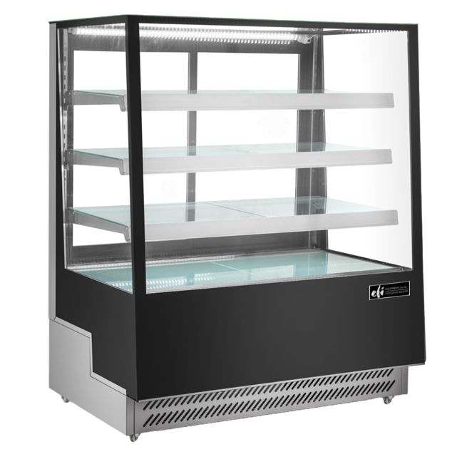 EFI CGSM-7057 Straight Glass Display Case Black