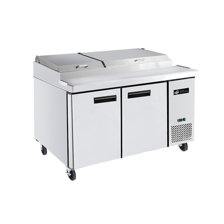 EFI CPDR2-67VC Pizza Prep Table 2-Door Stainless