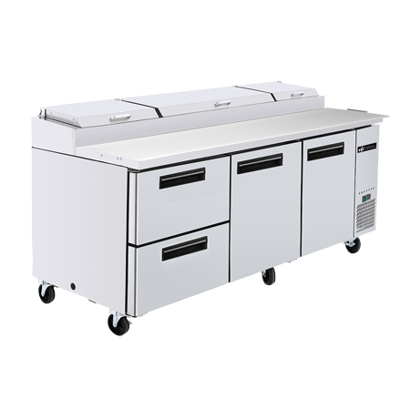 EFI CPDW2-93VC Pizza Prep Table with Drawers Stainless