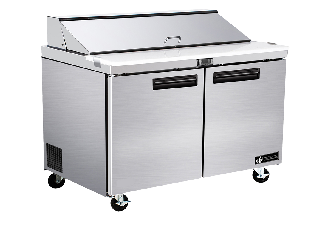 EFI CSDR2-36VC Sandwich/Salad Prep Table 2-Door Stainless
