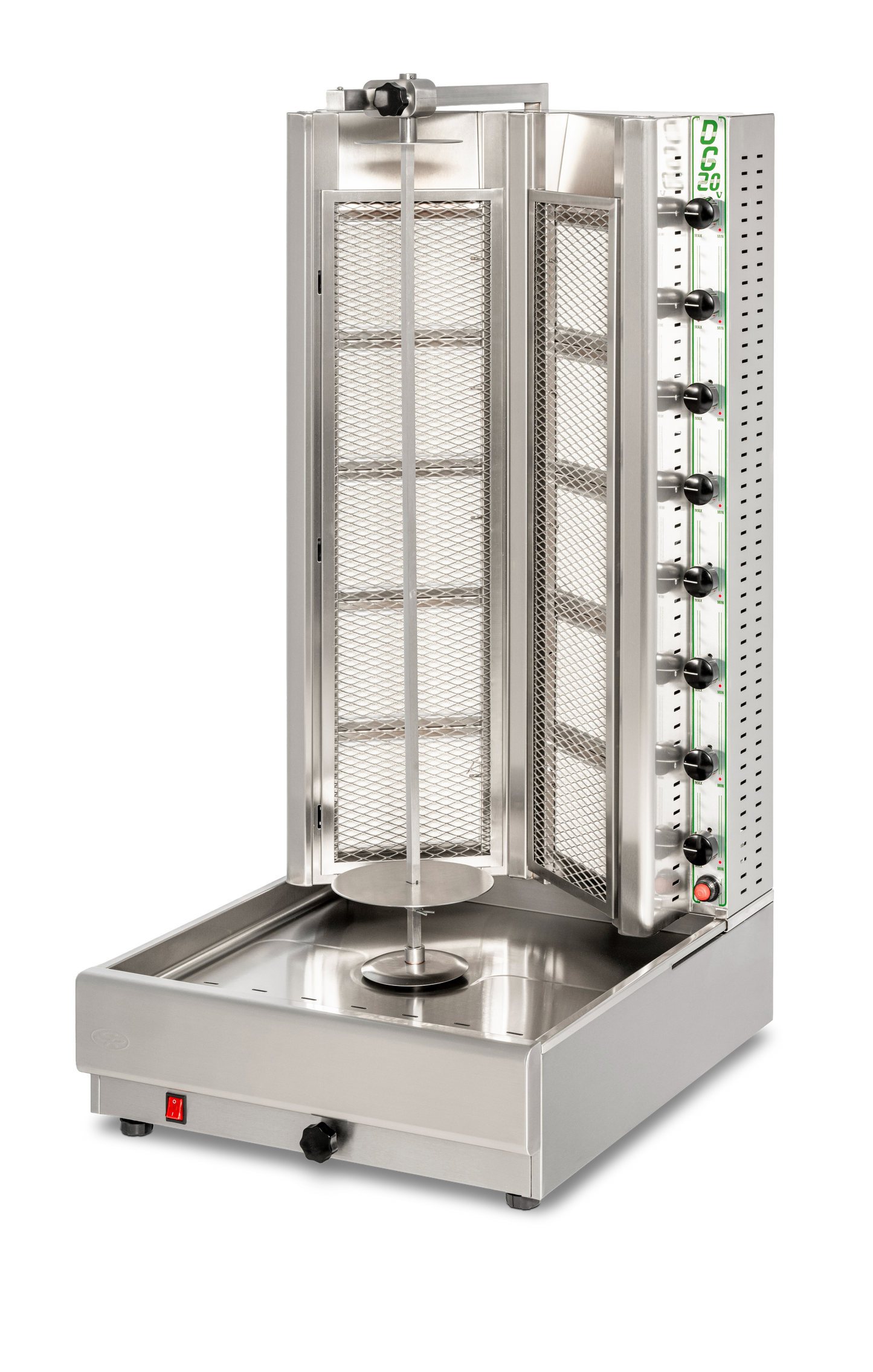 Visvardis DG20VN Gas Gyro & Shawarma Vertical Broiler, 20-Burner