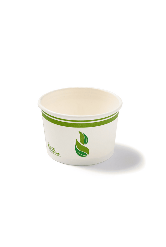 Eco Guardian Gobelet à Soupe en Papier Enduit de PLA Compostable, 4 oz (Paquet de 1000) - EG-P-PL-S04