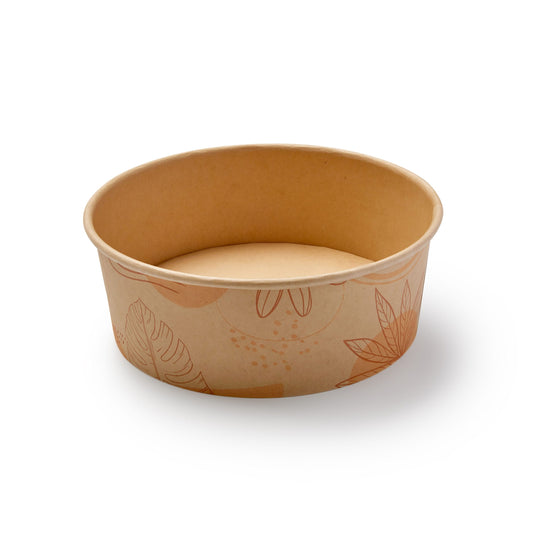 Bol compostable Eco Guardian doublé PLA, 769 ml, bambou (paquet de 300) – EG-PL-BB-BL26