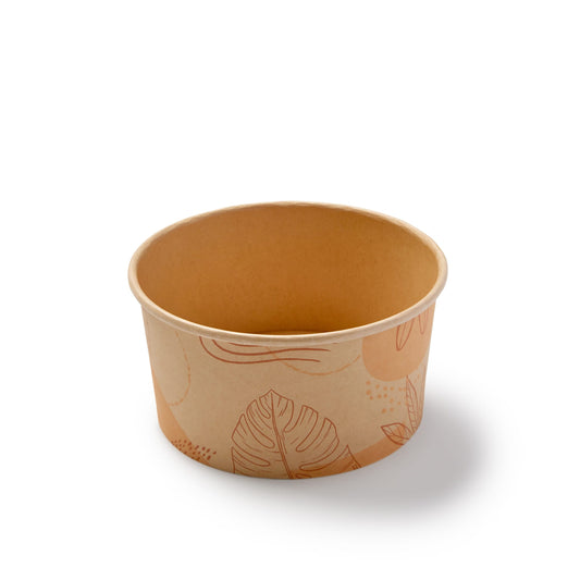 Bol compostable Eco Guardian doublé PLA, 1,3 L, bambou (paquet de 300) – EG-PL-BB-BL44