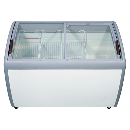 EFI FCCG-50 Curved Glass Chest Freezer