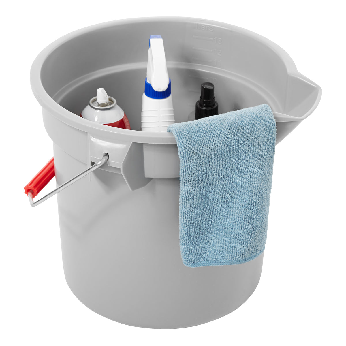 Rubbermaid BRUTE Bucket, Round, 14 qt, Grey - FG261400GRAY – Russell ...