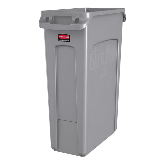 Rubbermaid | Slim Jim Vented Container, 23 Gal, Grey