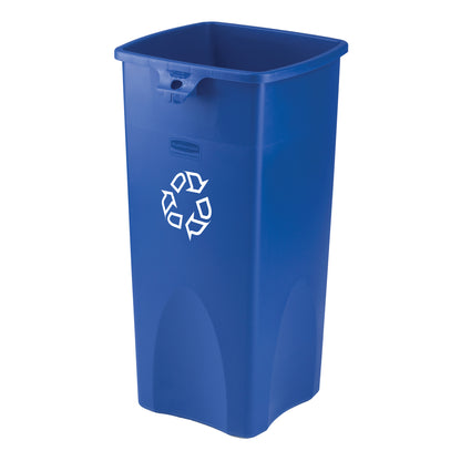 Rubbermaid | Untouchable Square Recycling Container, 23 Gal, Blue