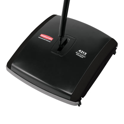 Rubbermaid | Dual Action Bristle Mechanical Sweeper, Black