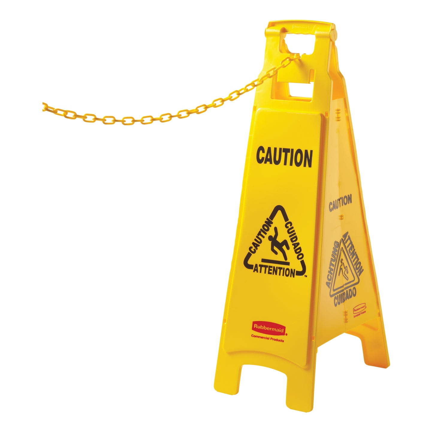 Rubbermaid | Chaîne de barrière conique de plancher, 20 pi, jaune