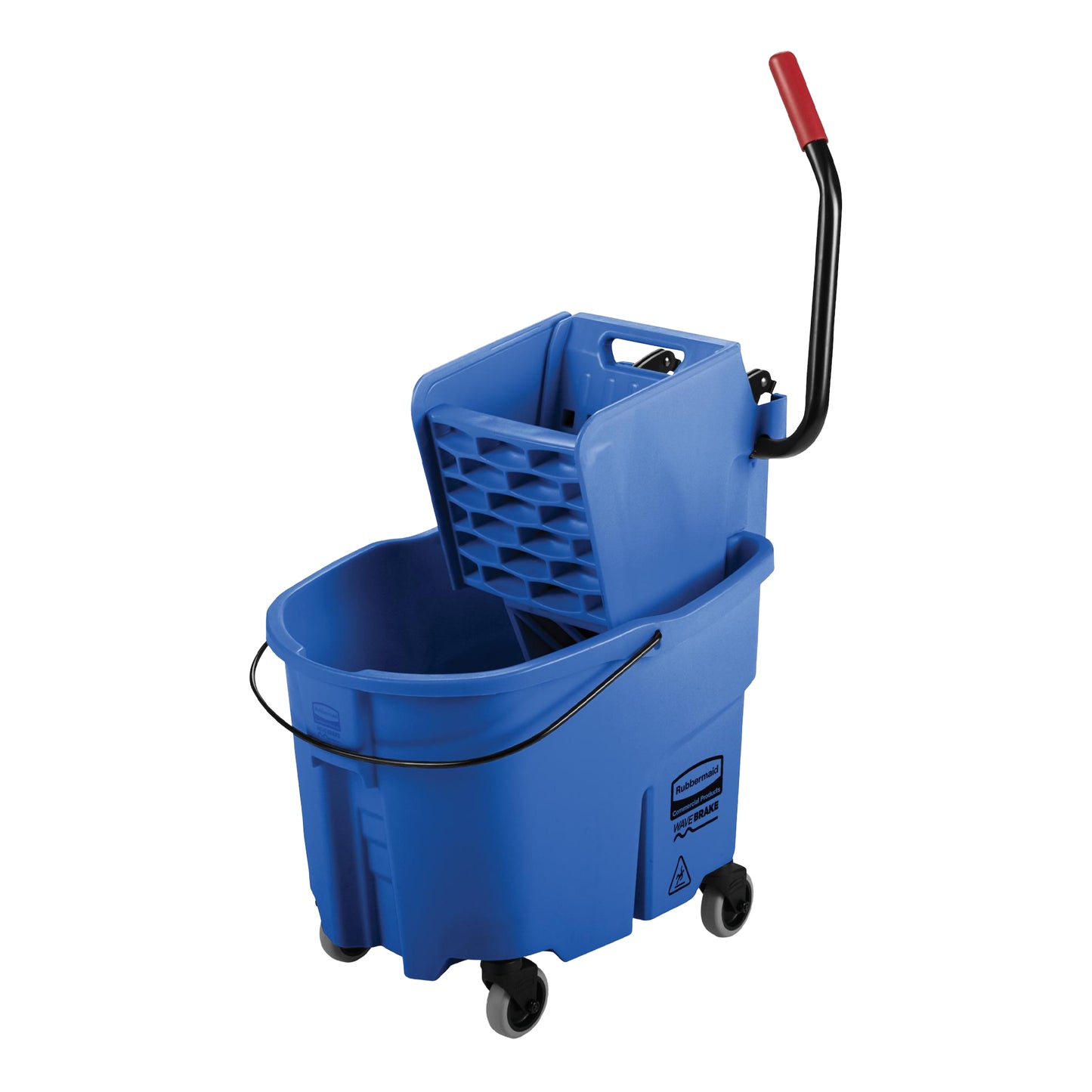 Rubbermaid | WaveBrake Mop Bucket, Side Press Wringer, 35 qt, Blue