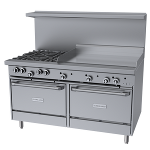 Garland G-Series Gas Restaurant Range, 60", Propane - G60-4G36RR(LP)