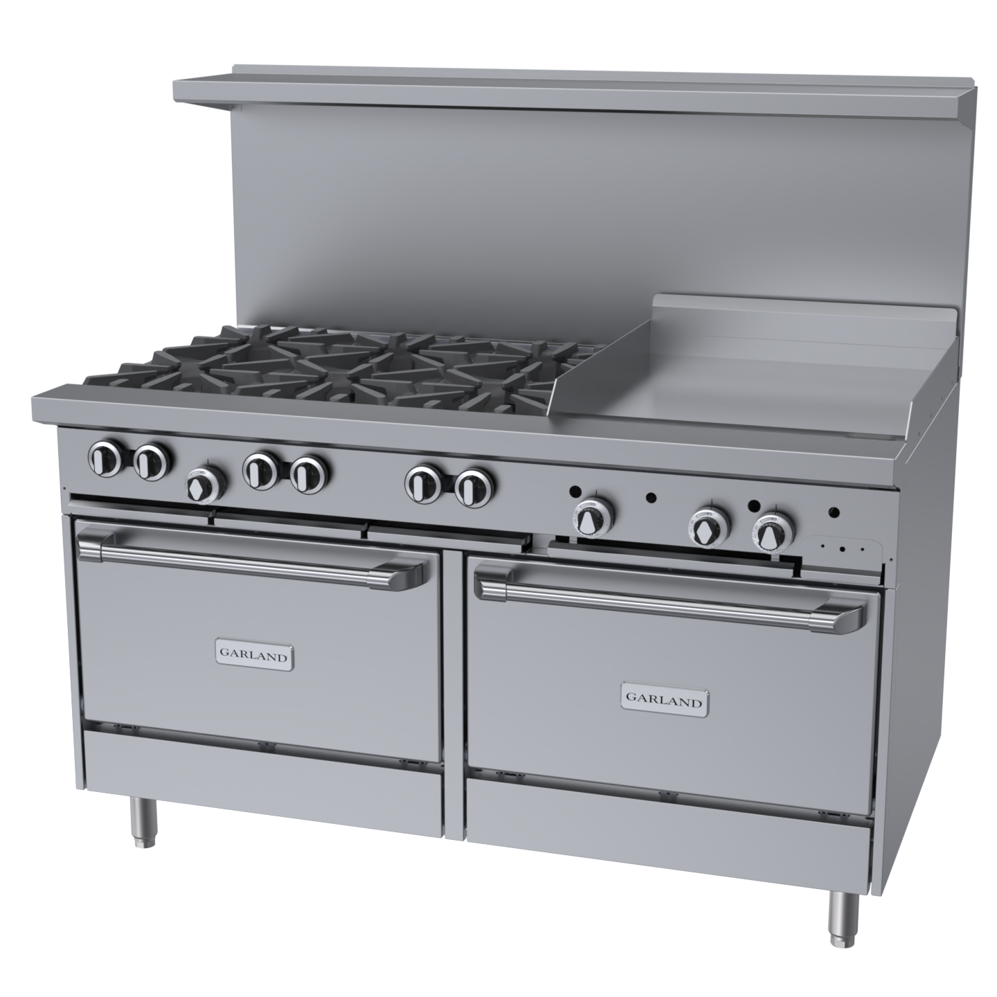 Garland G-Series Gas Restaurant Range, 60", Propane, High Elevation - G60-6G24RR(HE-LP)