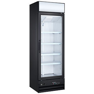 EFI Versa-Chill C1-27.5GD Glass Door Refrigerated Merchandiser 21 cu ft Black