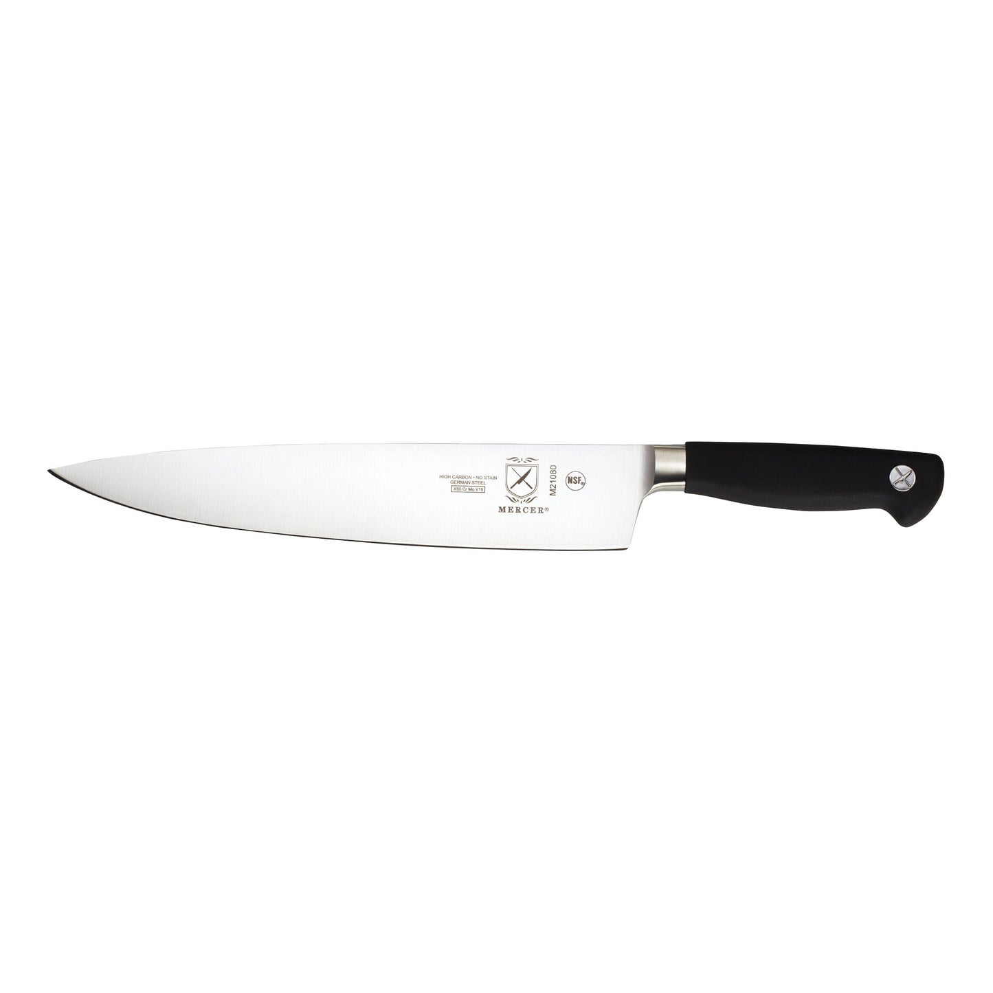 Mercer Genesis Chef Knife, Short Bolster, 10", Black - M21080