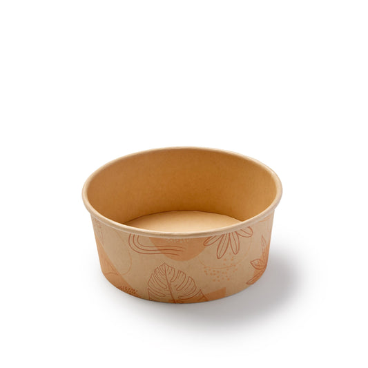 Bol compostable Eco Guardian doublé PLA, 32 oz, bambou (paquet de 300) – EG-PL-BB-BL32