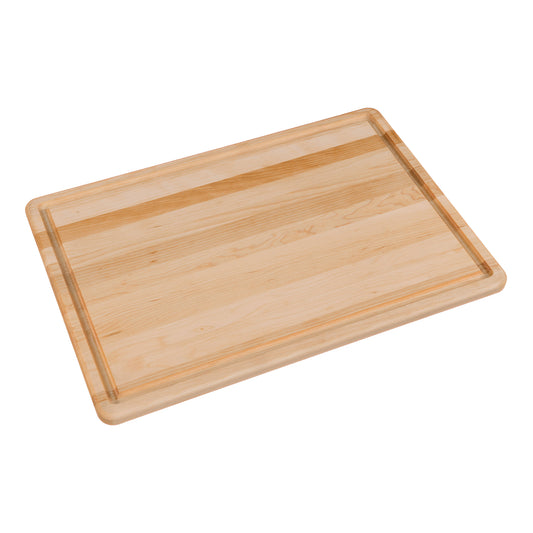 Labell | Utility Cutting Board with Edge Groove, 14" x 20" x 3/4", Edge Grain Maple