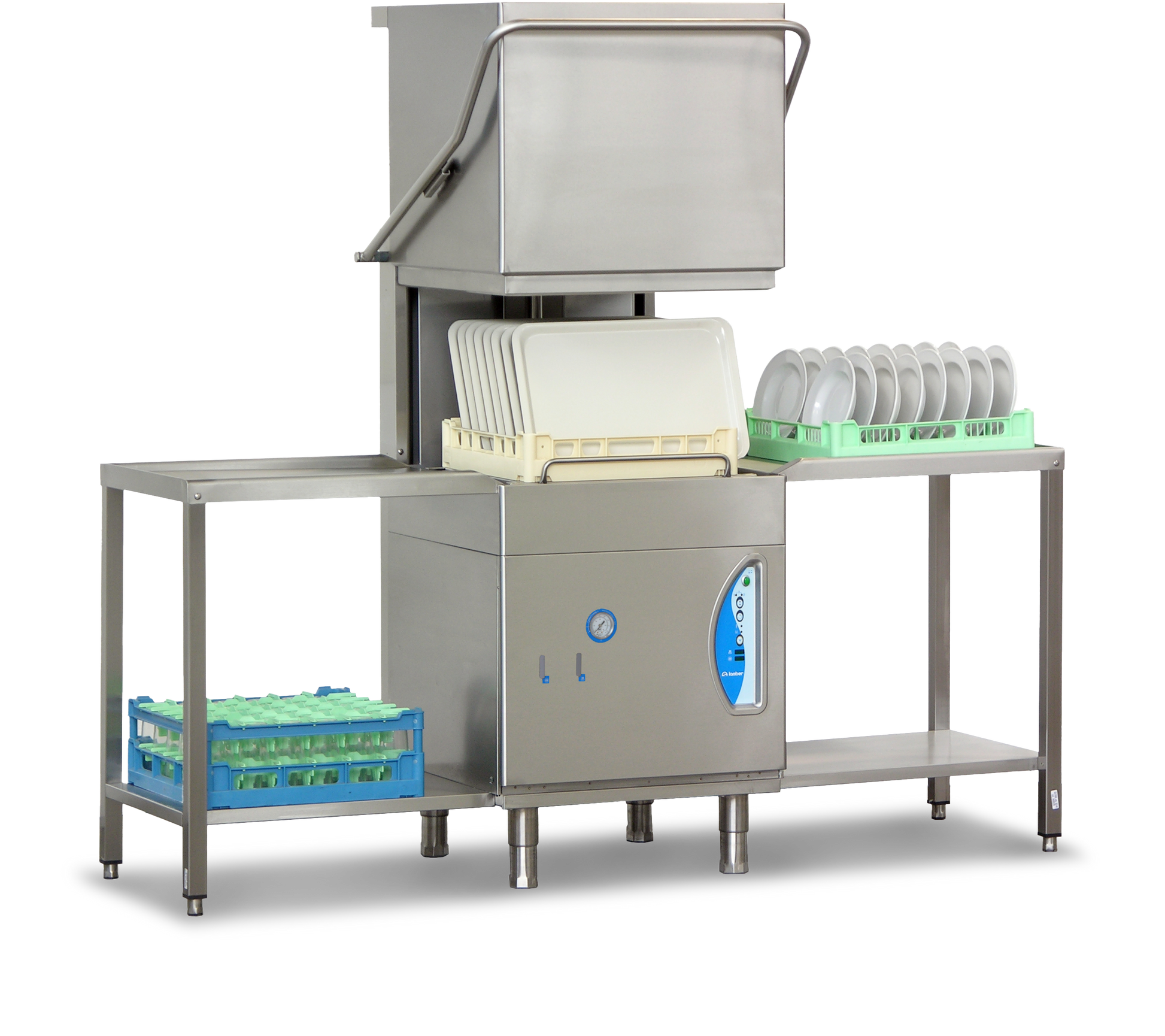 Lamber L25EK High-Temperature Pass-Through Dishwasher, 3-Phase (Gravity Drain)