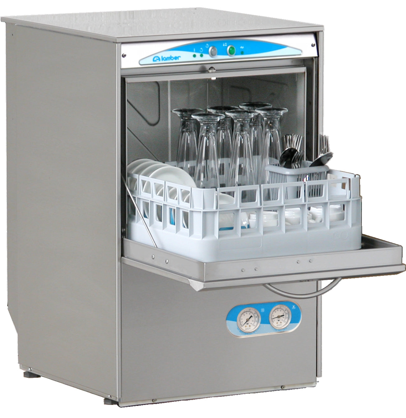 Lamber S480EKDPS High-Temperature Undercounter Glasswasher