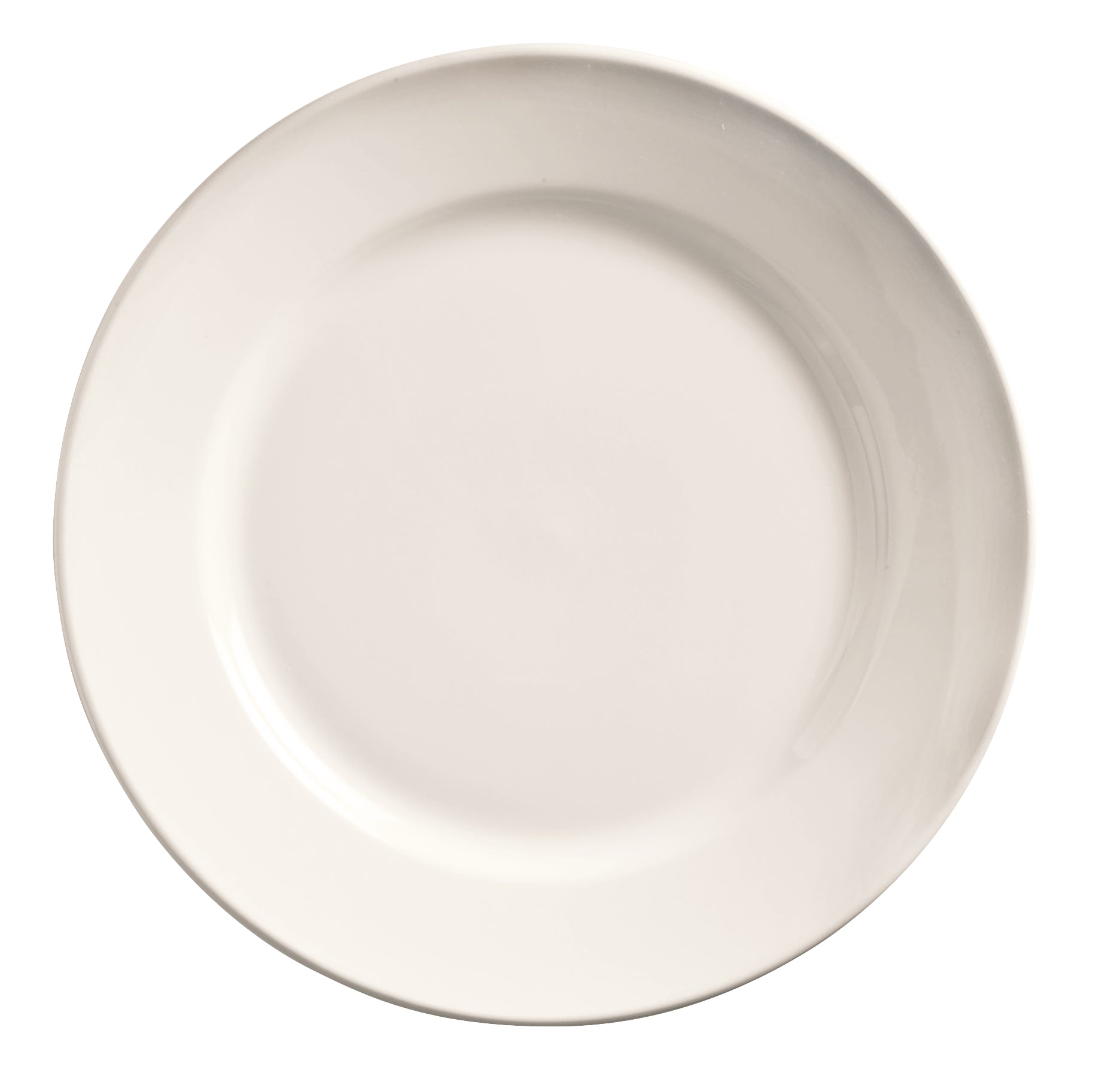 Libbey World Tableware Porcelana Wide Rim Plate, 10.5" (12pack