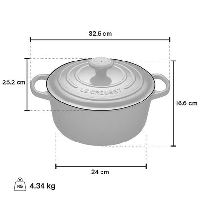Le Creuset Round Dutch Oven, 4.2 L, Flame - view 6
