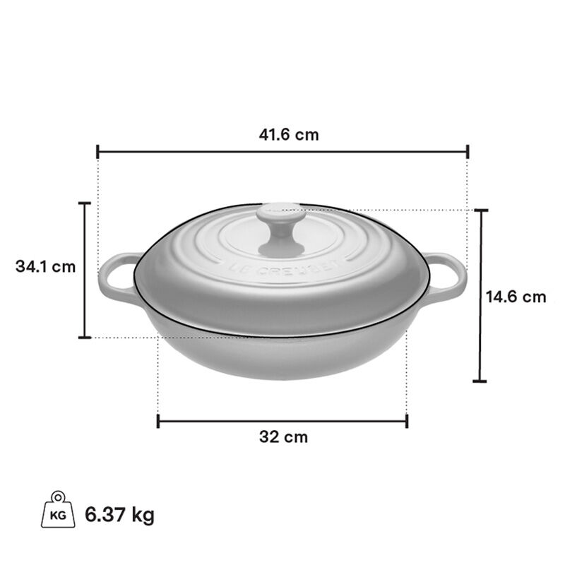 Le Creuset Braiser, 4.7 L, Blueberry - view 6
