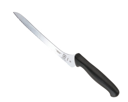 Mercer | Millennia Offset Bread Knife, Wavy Edge, 9", Black