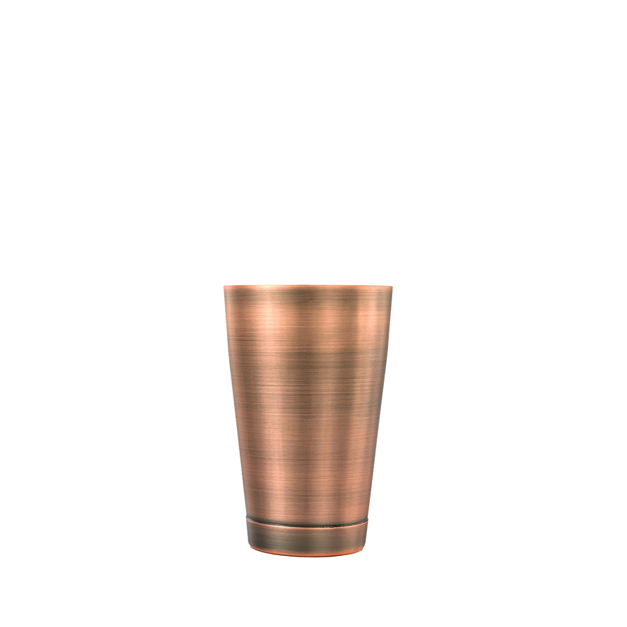 Shaker à cocktail Mercer Barfly demi-taille, 510 ml, cuivre antique