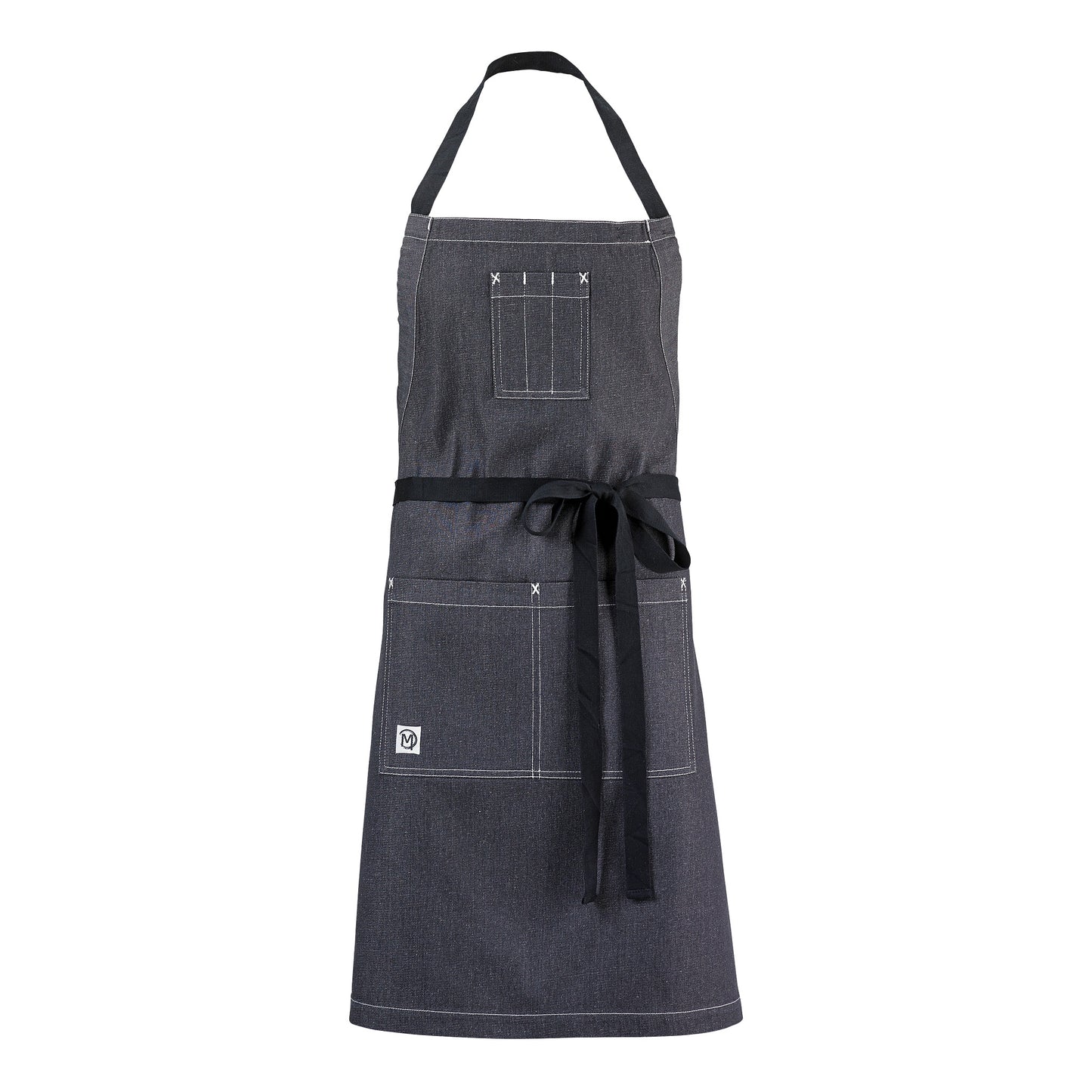 Mercer | Metro Edge Scout Bib Apron, Charcoal Grey